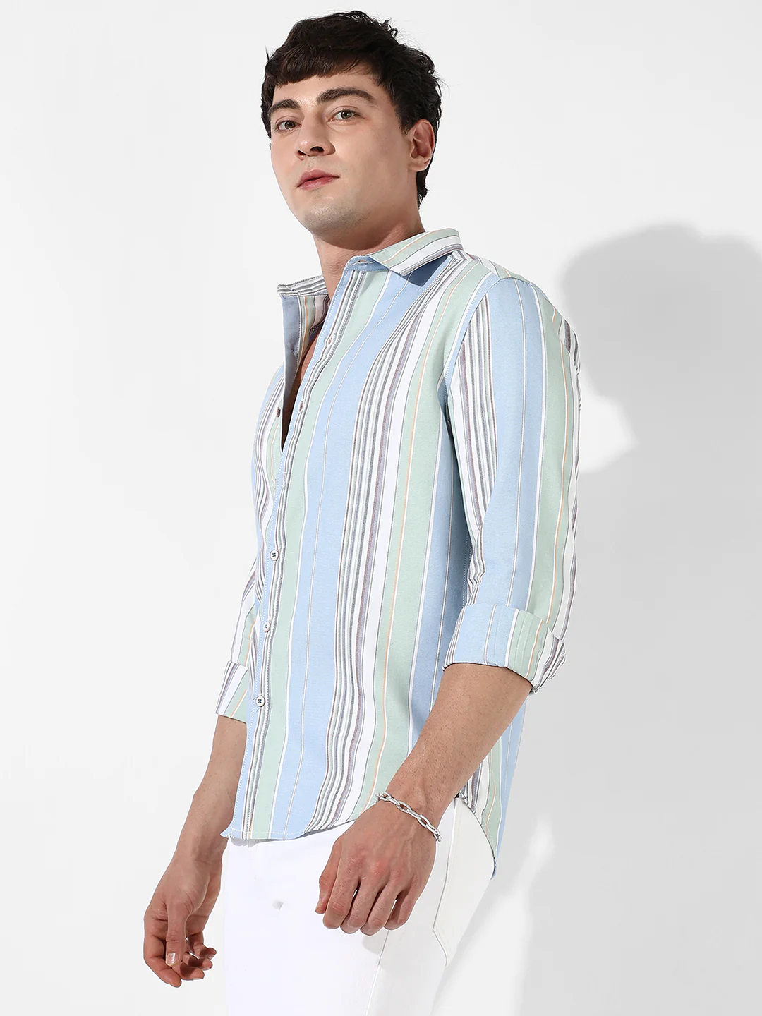 Striped Cotton Shirt - Image 3
