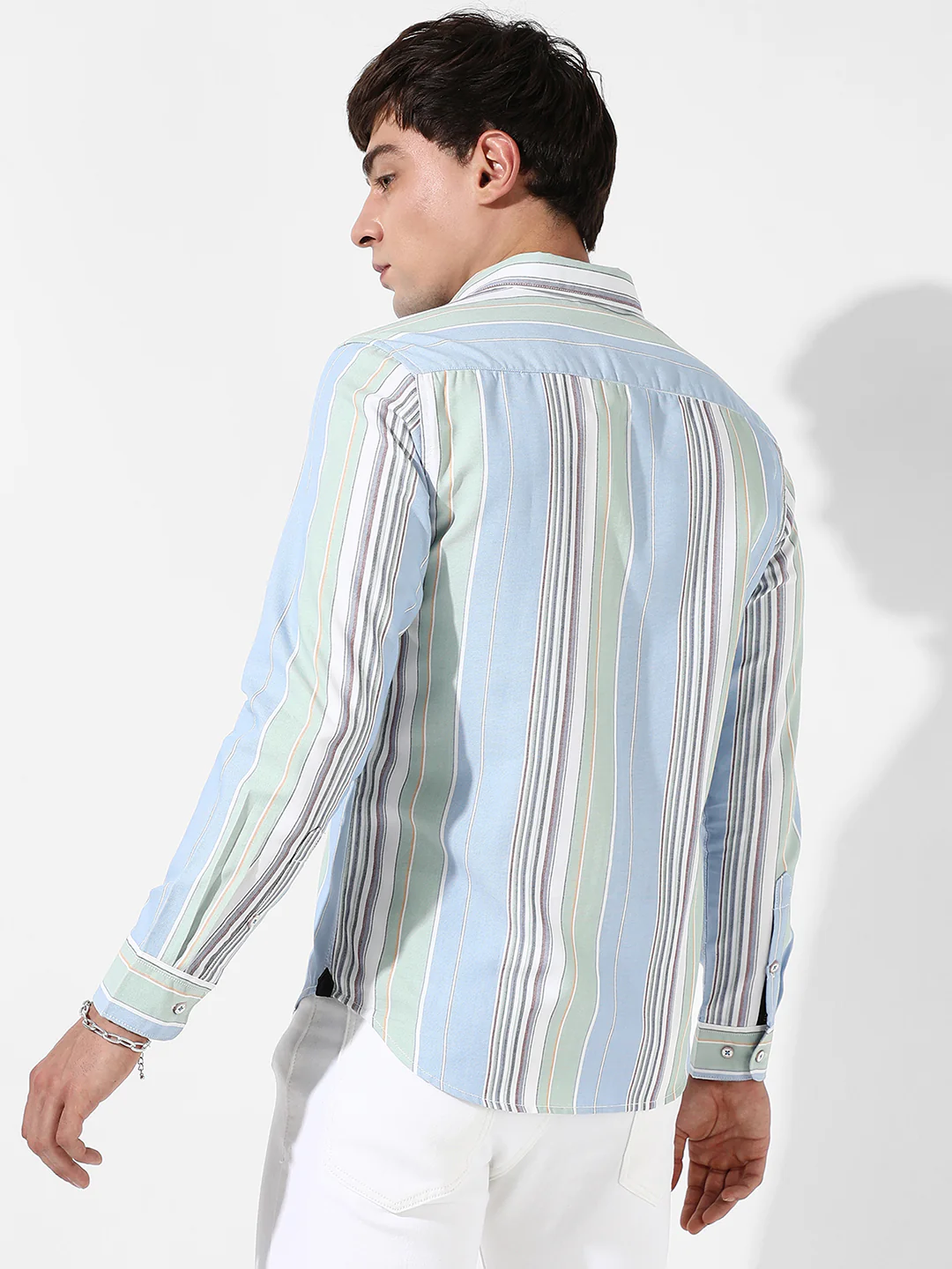 Striped Cotton Shirt - Image 4