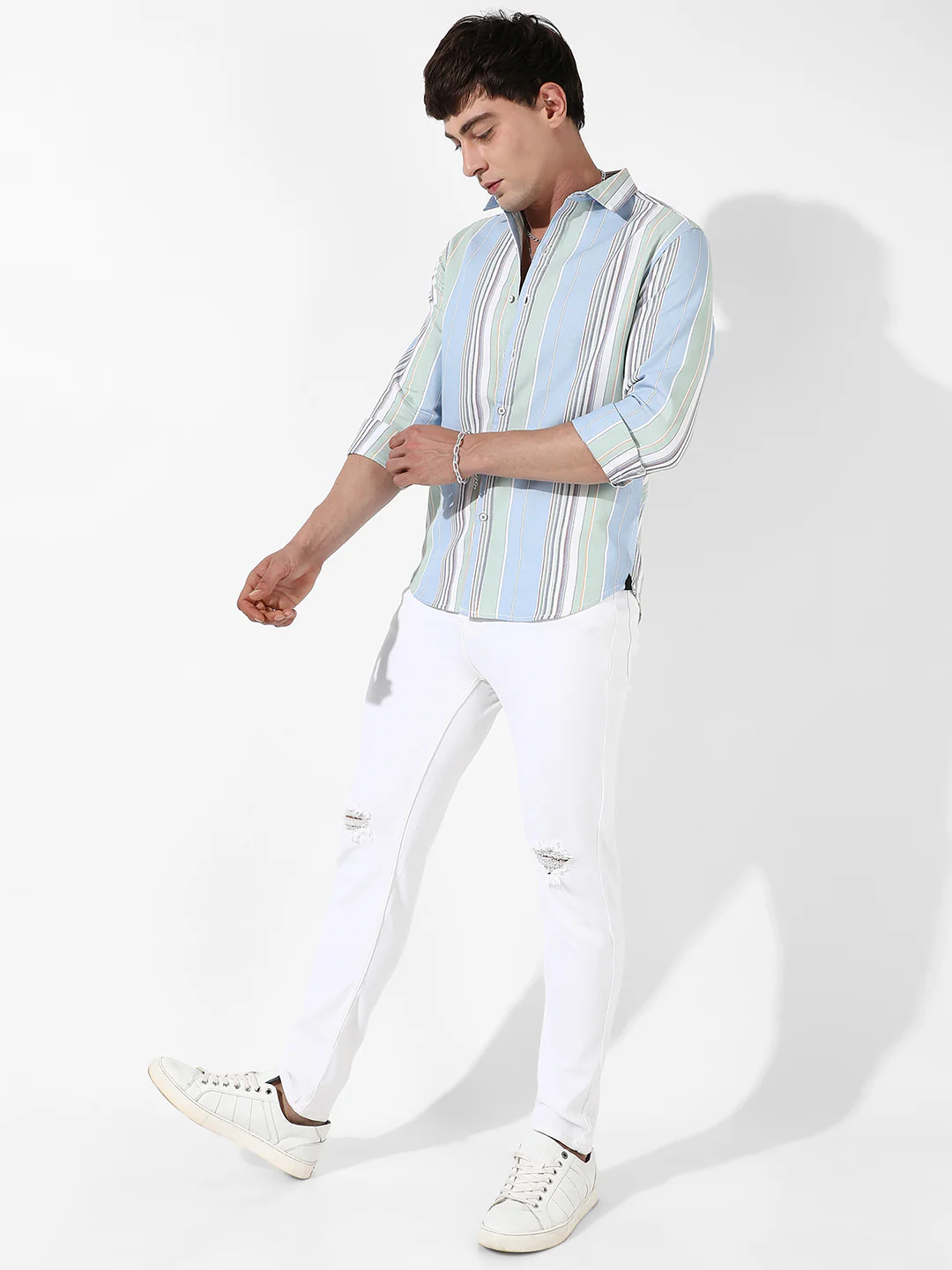 Striped Cotton Shirt - Image 5