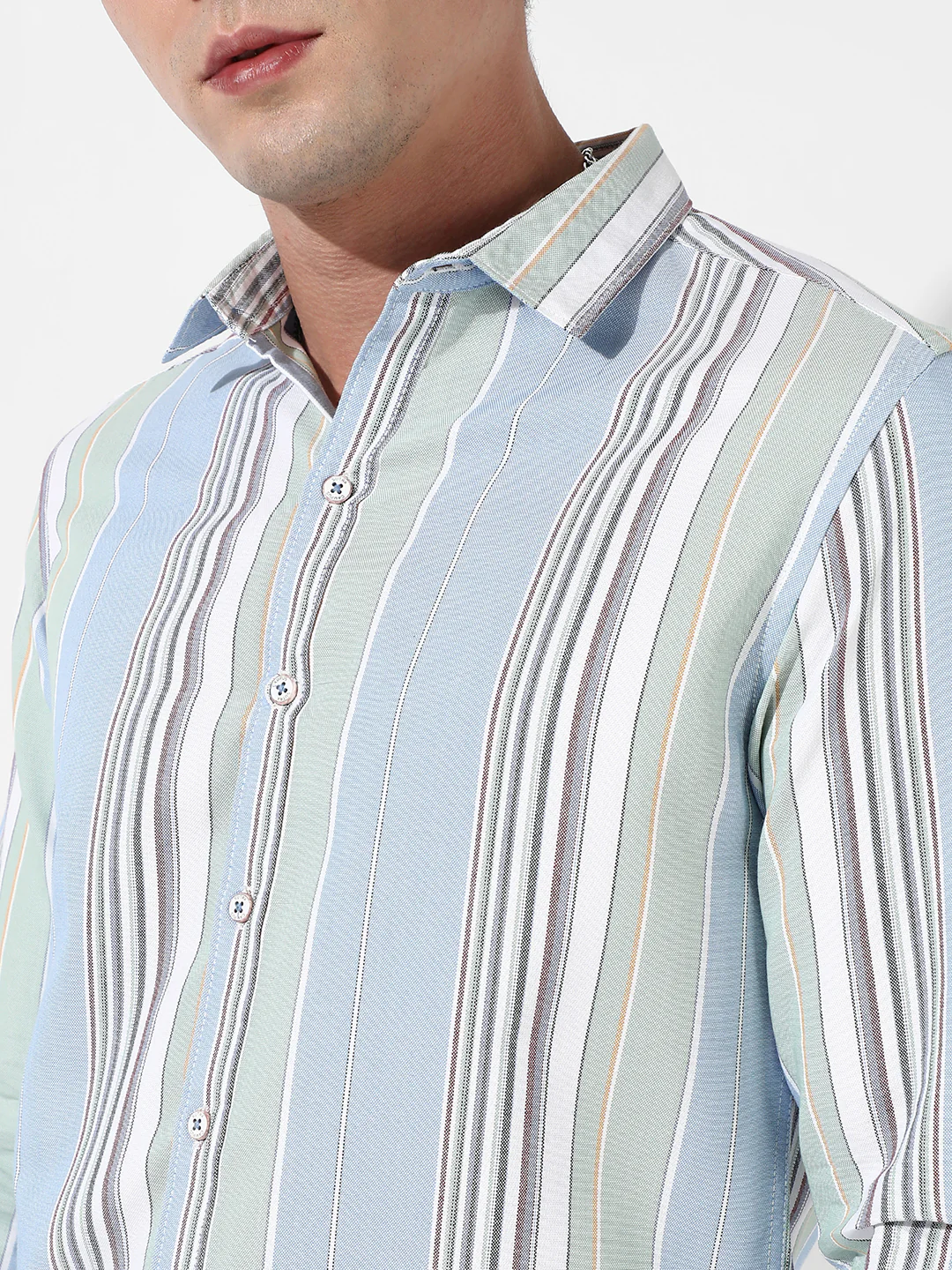 Striped Cotton Shirt - Image 7