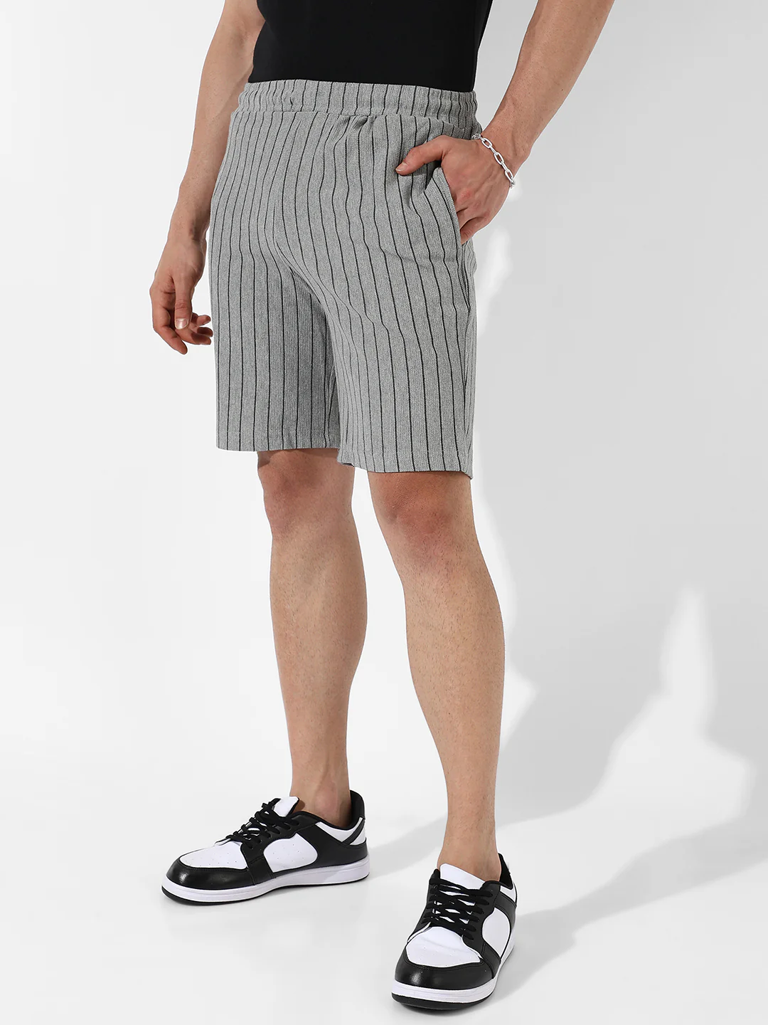 Pinstriped Shorts - Image 3