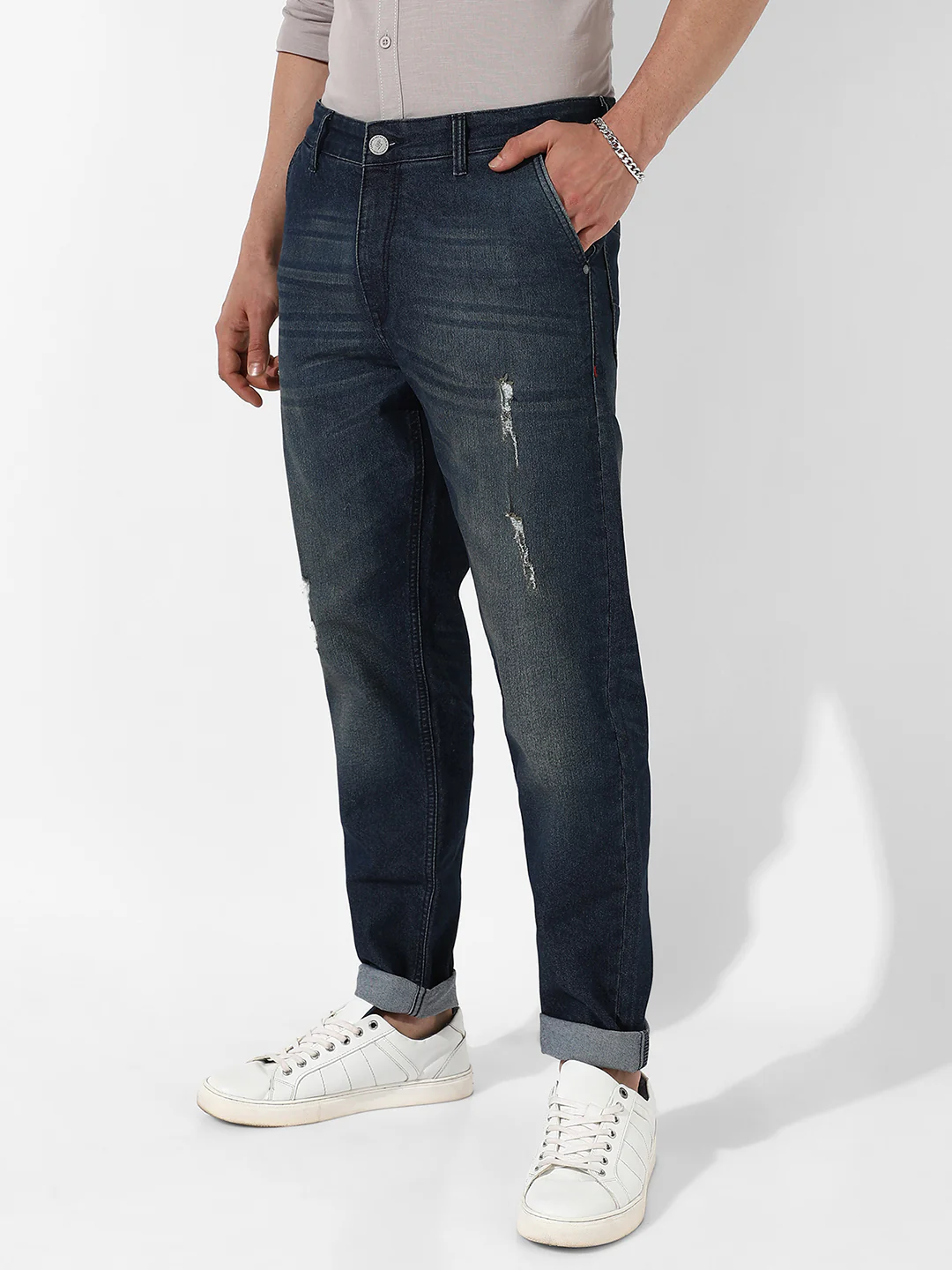 Carrot Fit Denim Jeans - Image 3