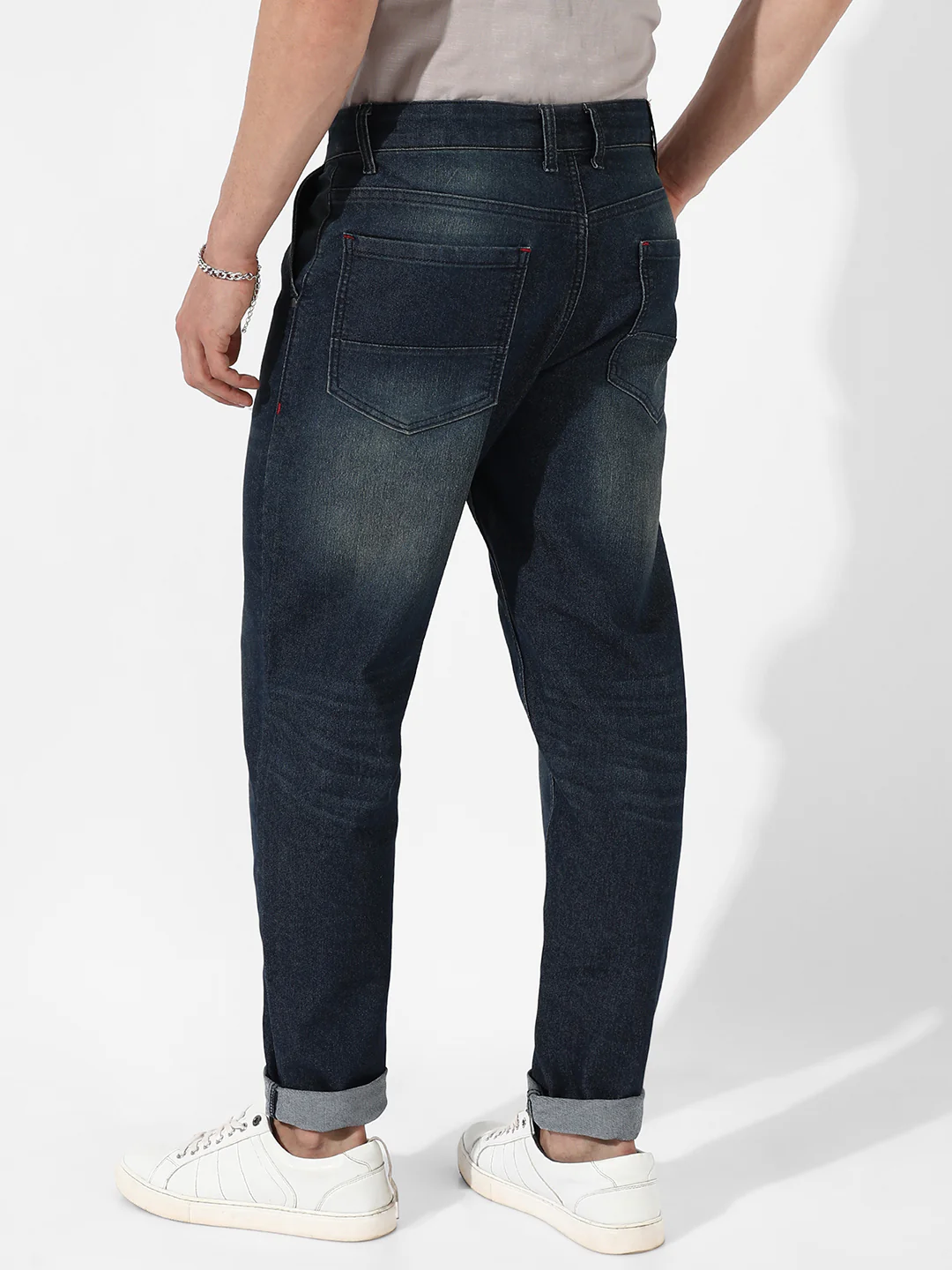 Carrot Fit Denim Jeans - Image 4