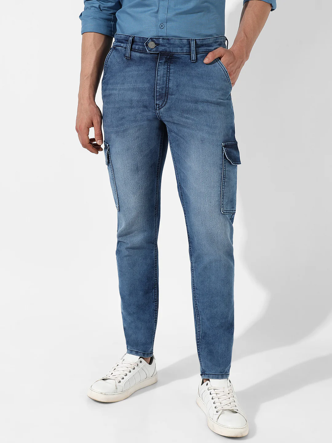 Cargo Denim Jeans - Image 2