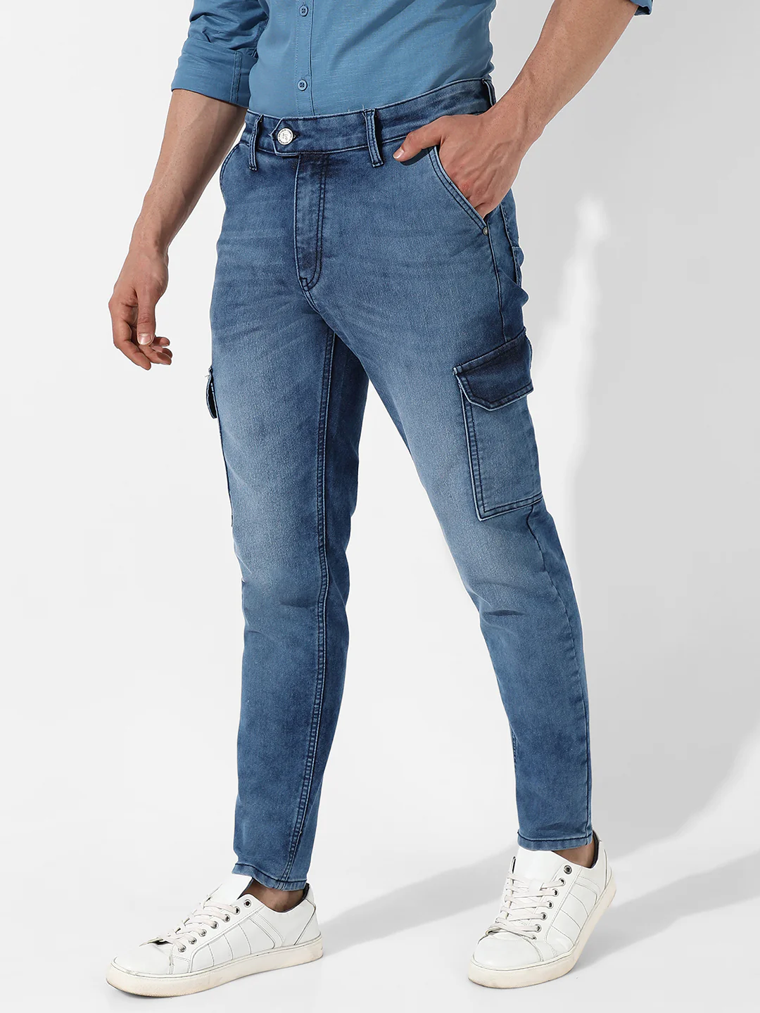Cargo Denim Jeans - Image 3