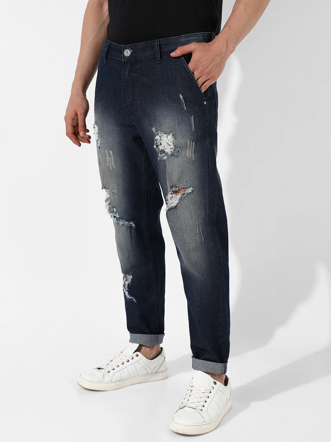 Ripped Denim Jeans - Image 3