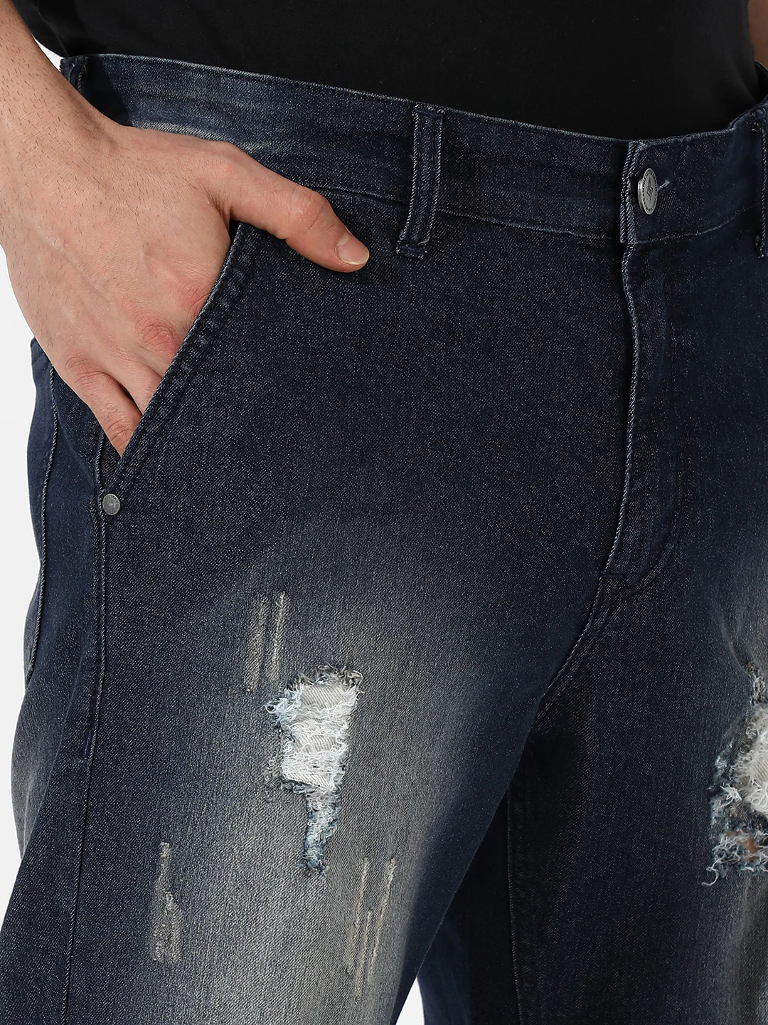 Ripped Denim Jeans - Image 7