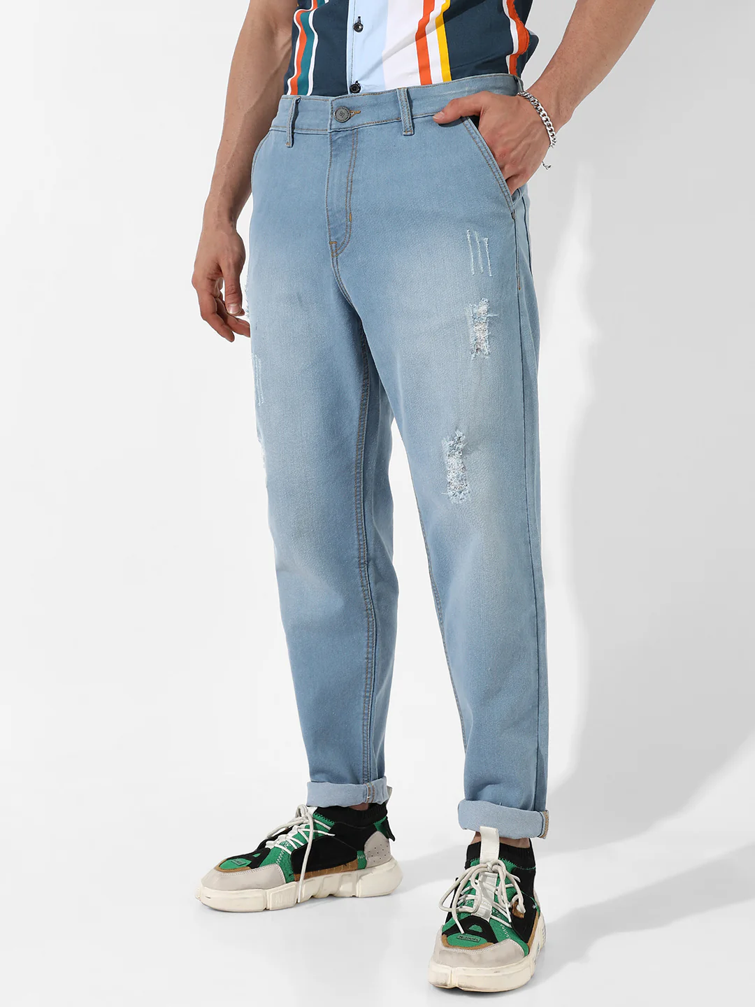 Ripped Denim Jeans - Image 3