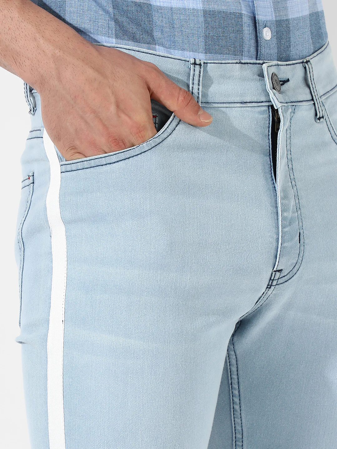 Tapered Denim Jeans - Image 7