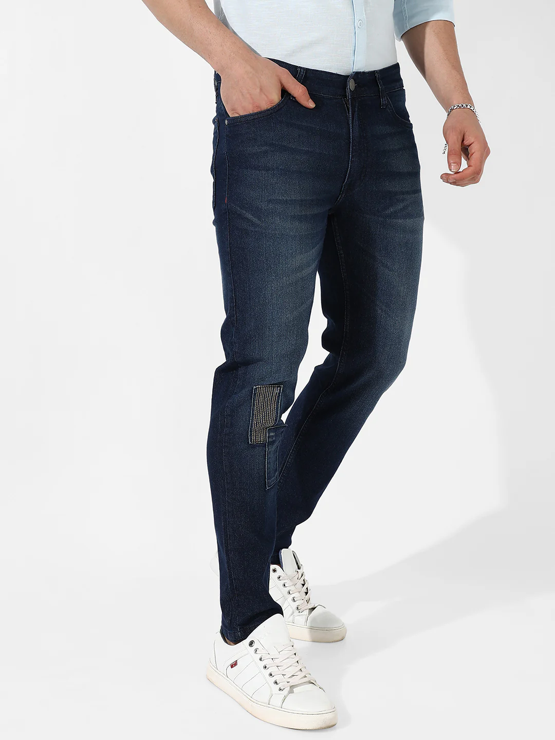 Tapered Denim Jeans - Image 3