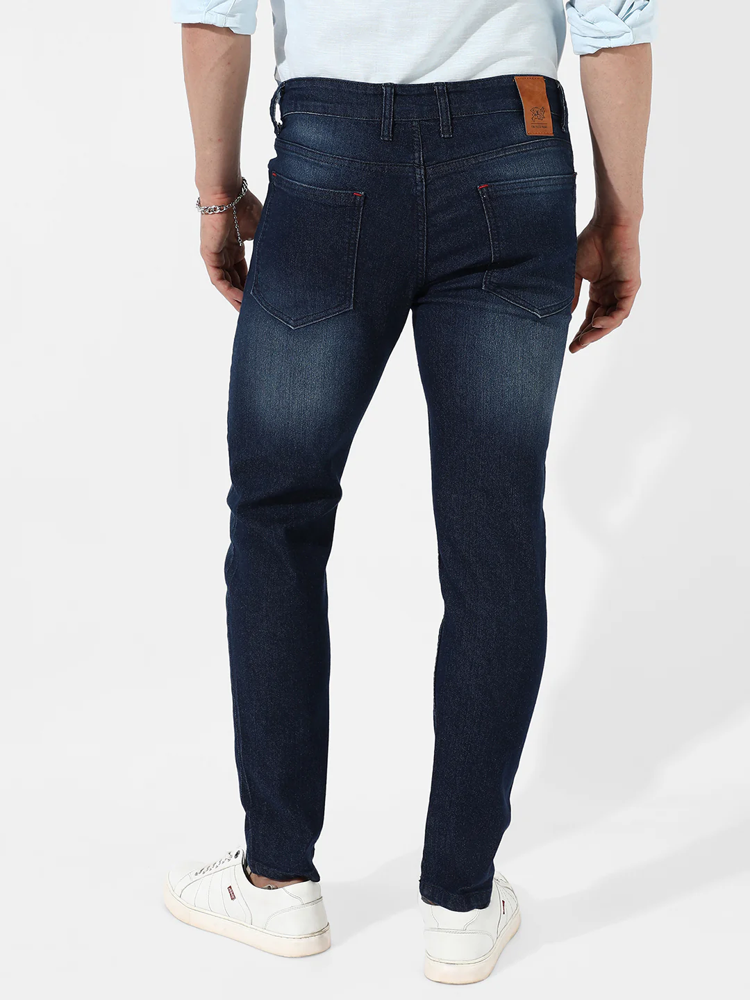 Tapered Denim Jeans - Image 4