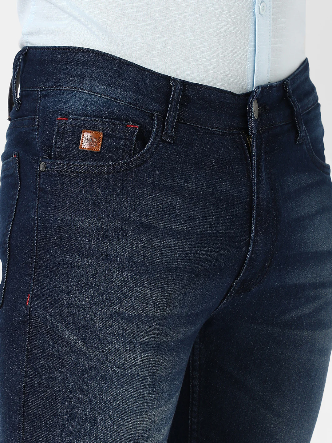 Tapered Denim Jeans - Image 7
