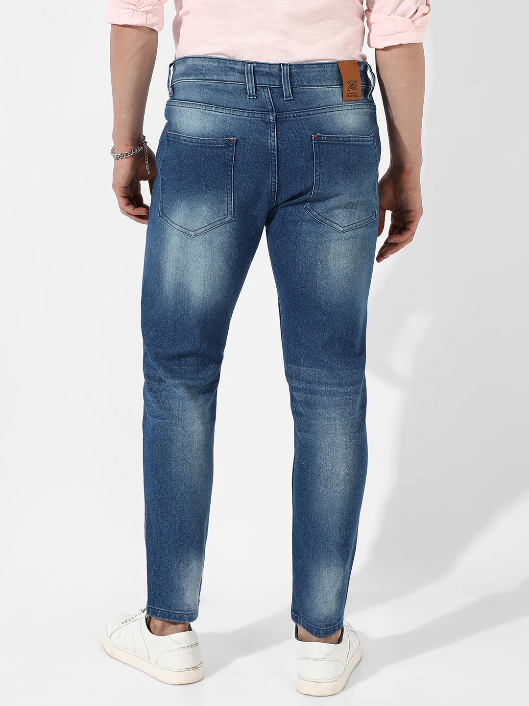 Tapered Denim Jeans - Image 4