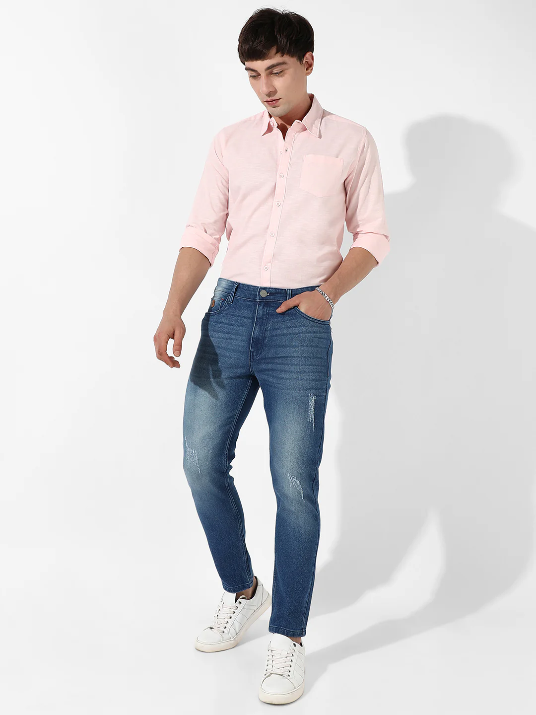 Tapered Denim Jeans - Image 5