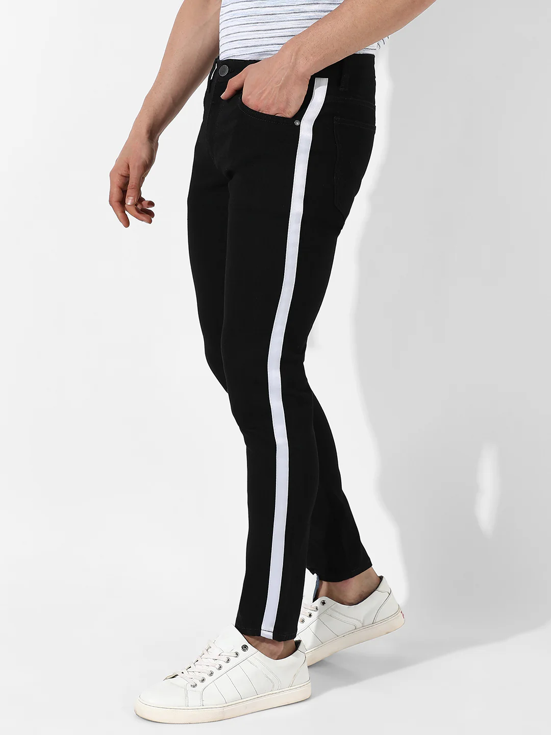 Tapered Denim Jeans - Image 3