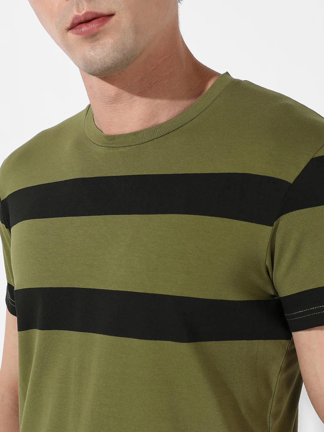 Contrast Stripes T-Shirt - Image 7