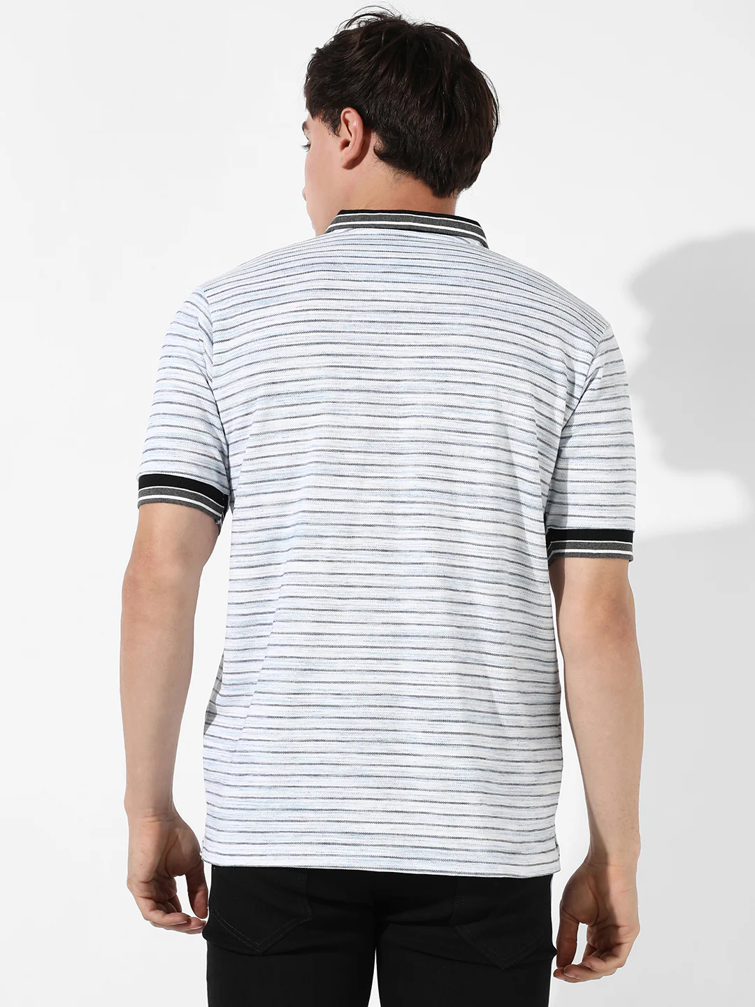 Striped Polo T-Shirt - Image 4