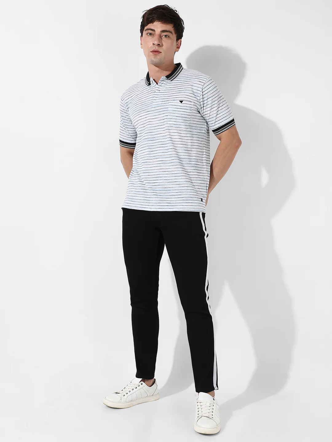 Striped Polo T-Shirt - Image 5