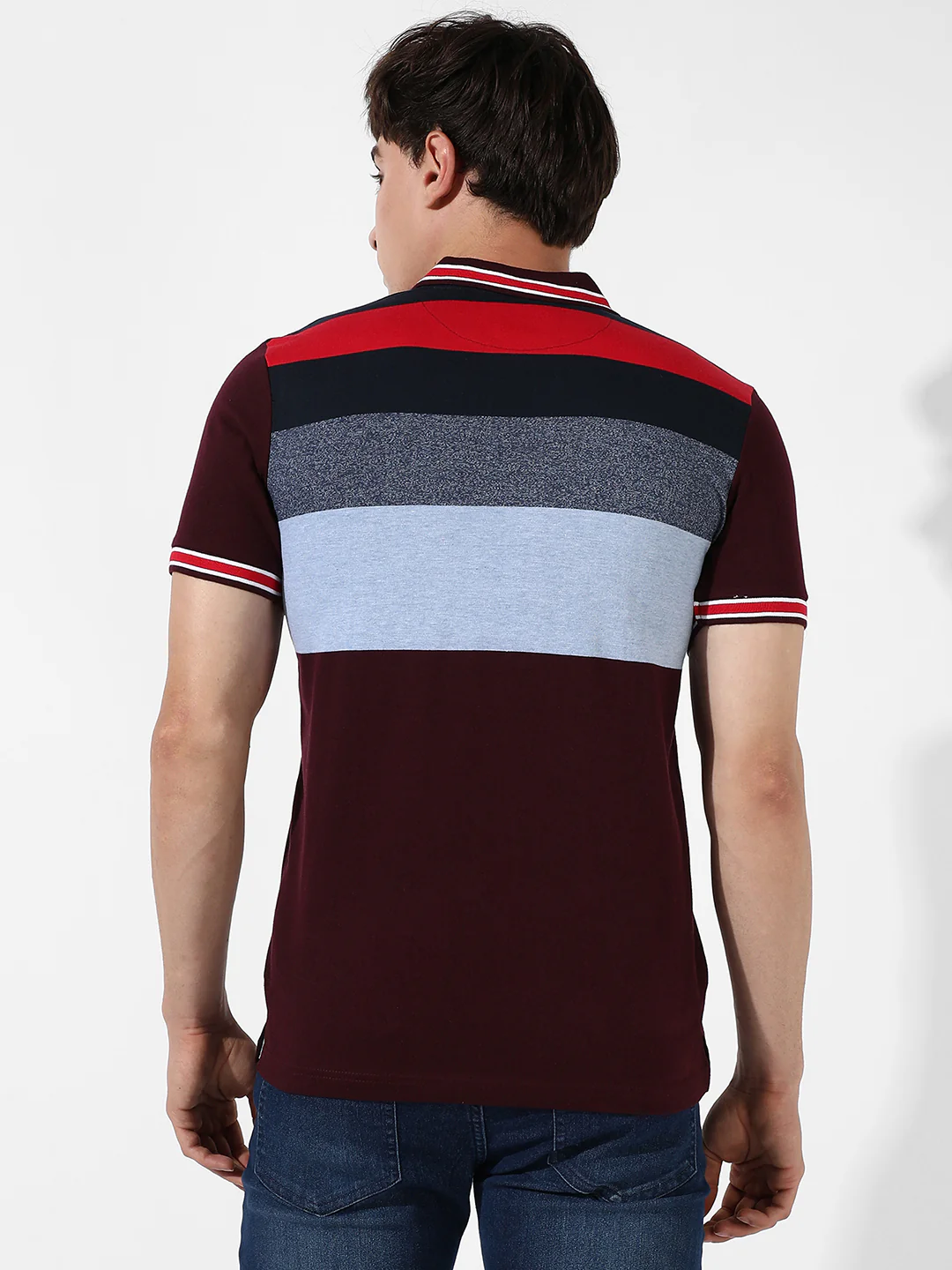 Colourblocked Polo T-Shirt - Image 4