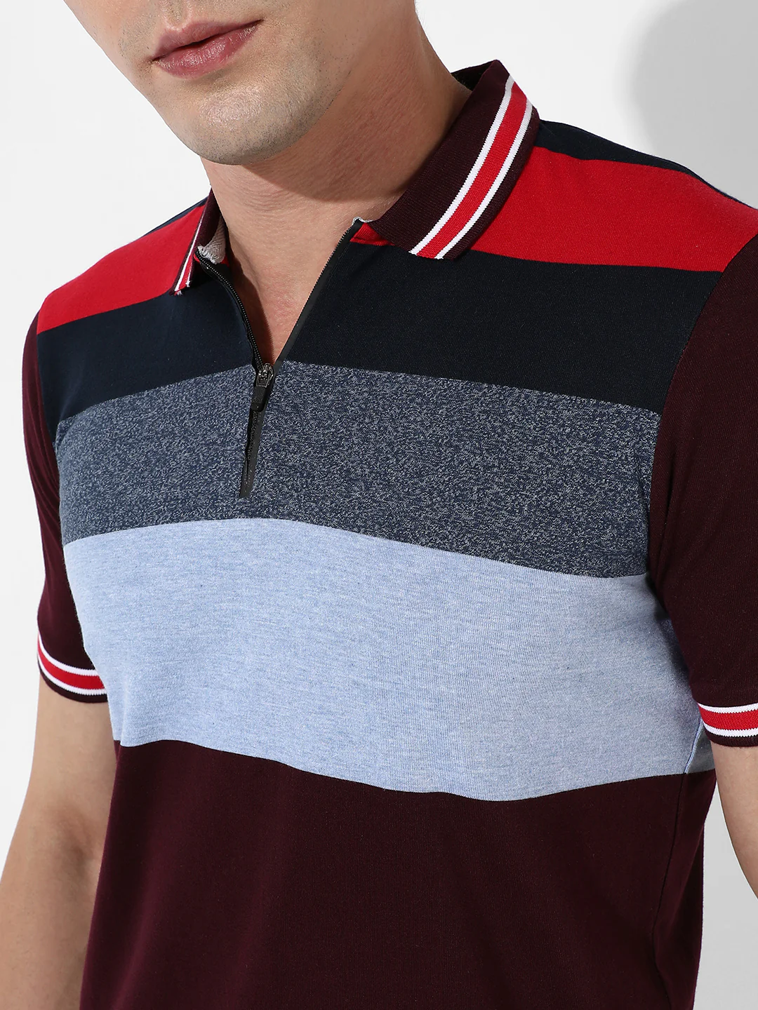 Colourblocked Polo T-Shirt - Image 7