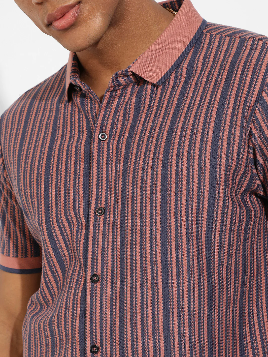 Contrast Knitted Shirt - Image 7
