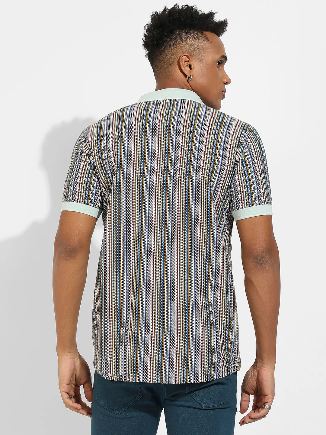 Contrast Knitted Shirt - Image 4