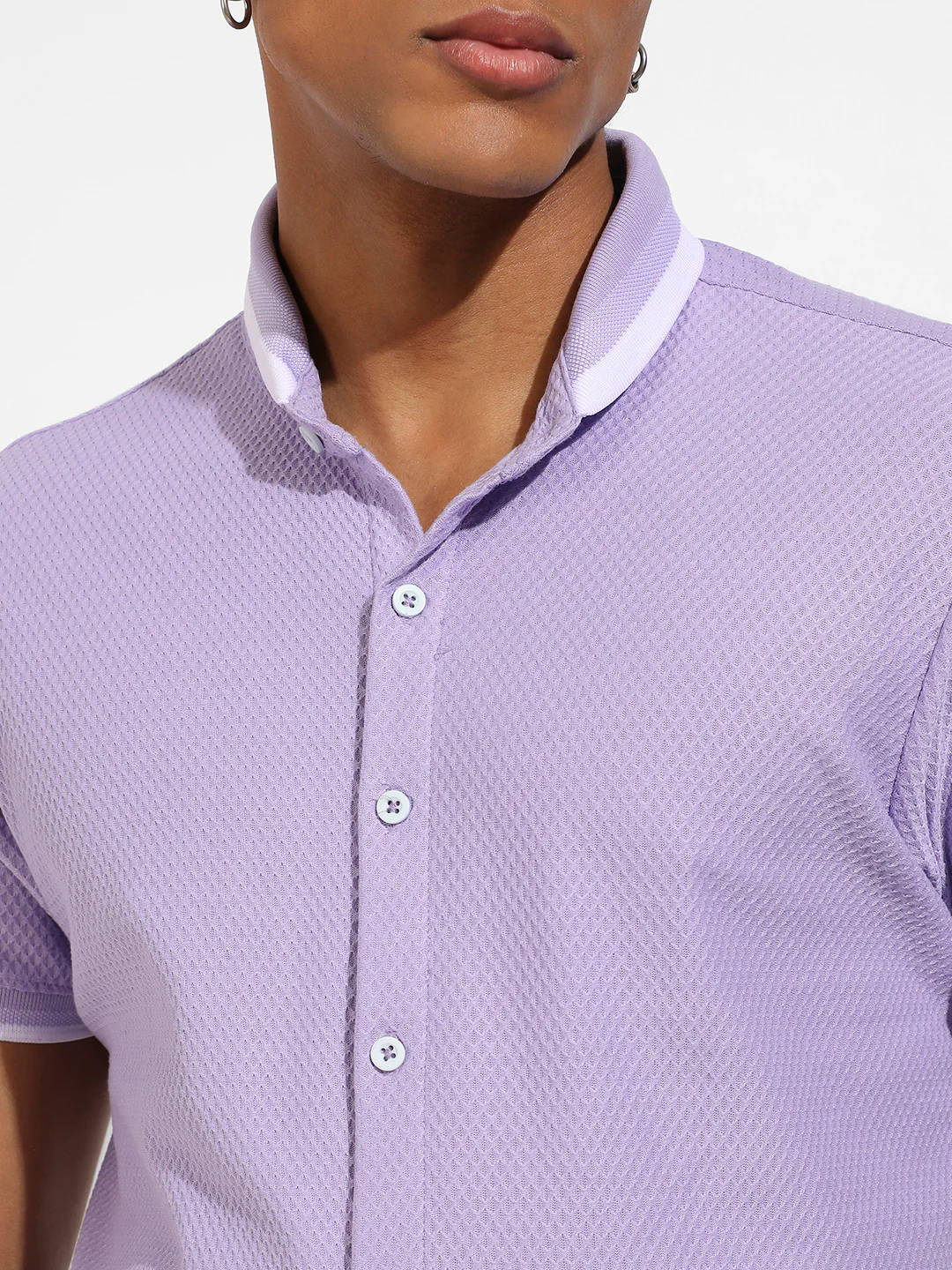 Honeycomb Knit Shirt - Image 7