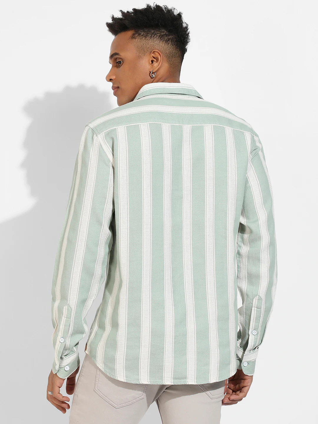 Contrast Club Striped Shirt - Image 4