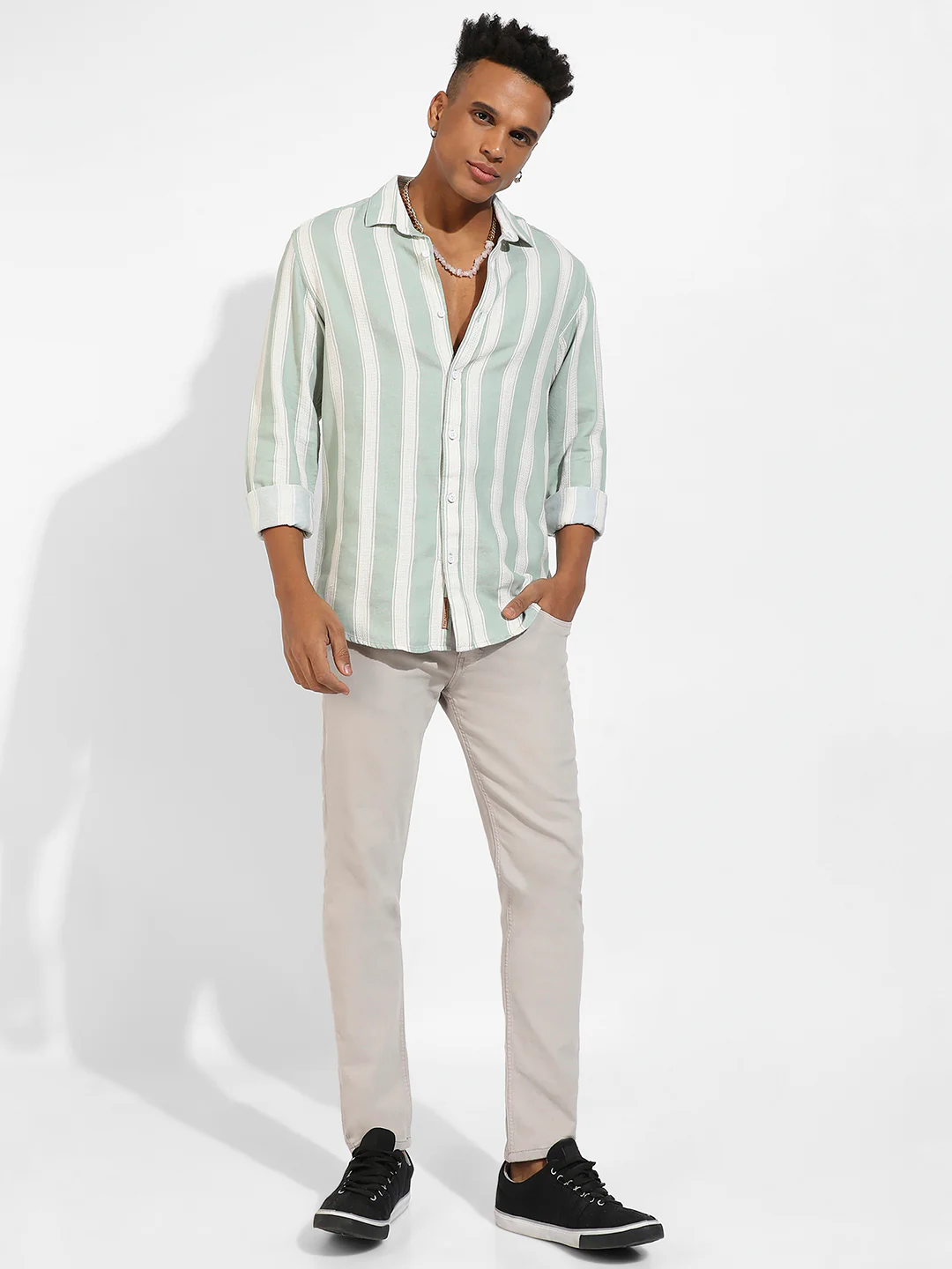 Contrast Club Striped Shirt - Image 5