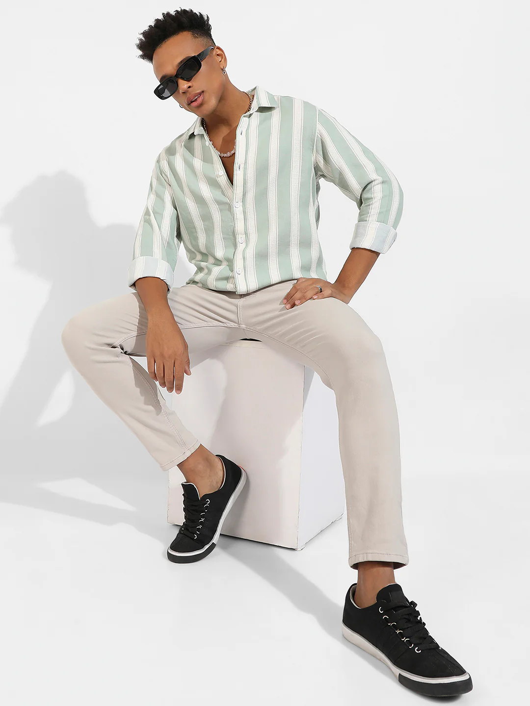 Contrast Club Striped Shirt - Image 6