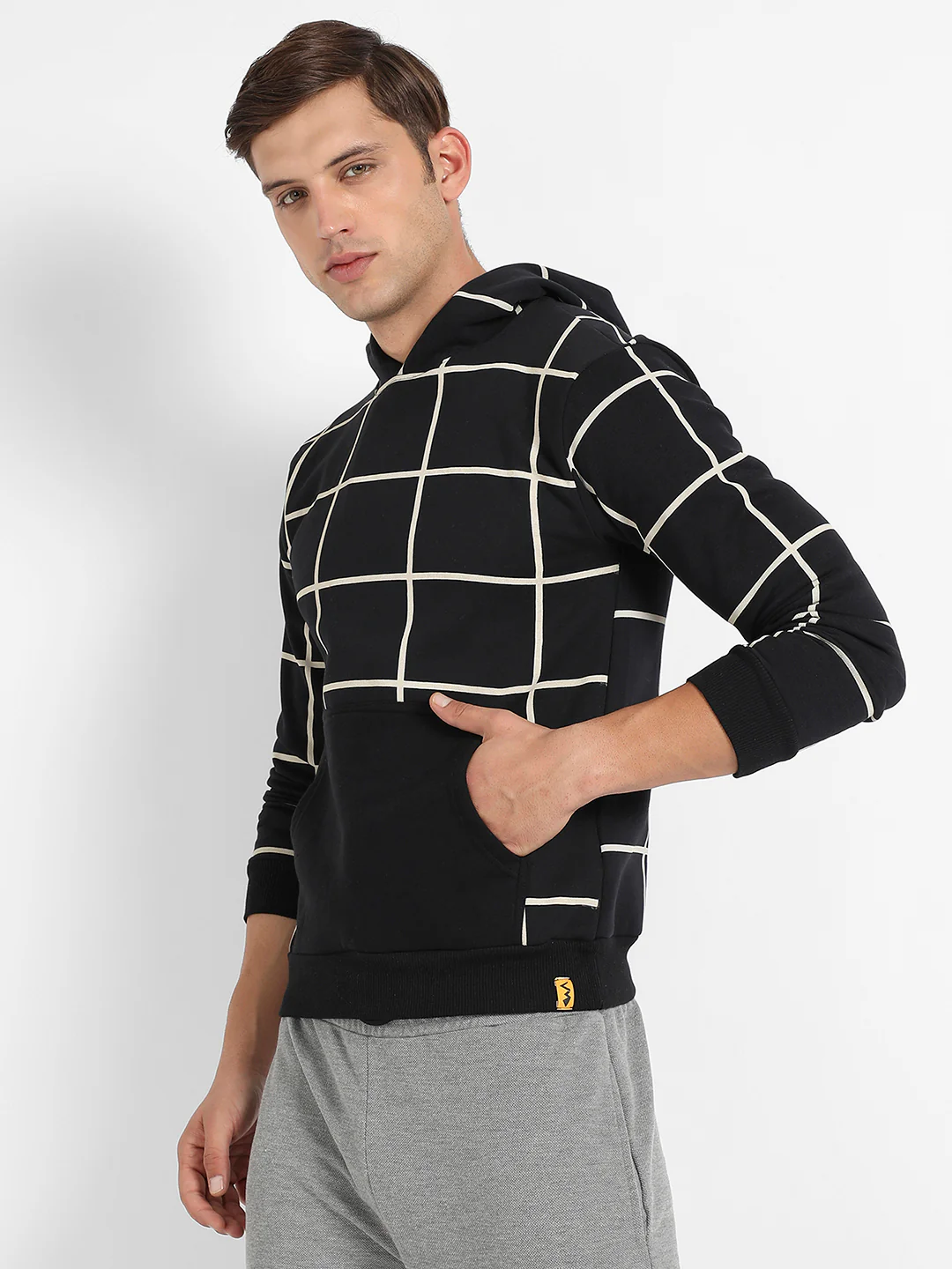 Graph Checks Hoodie With Insert Pocket - Image 3
