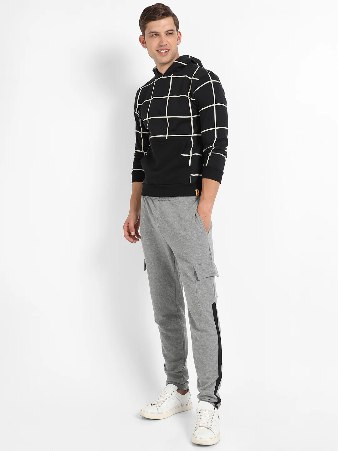 Graph Checks Hoodie With Insert Pocket - Image 5
