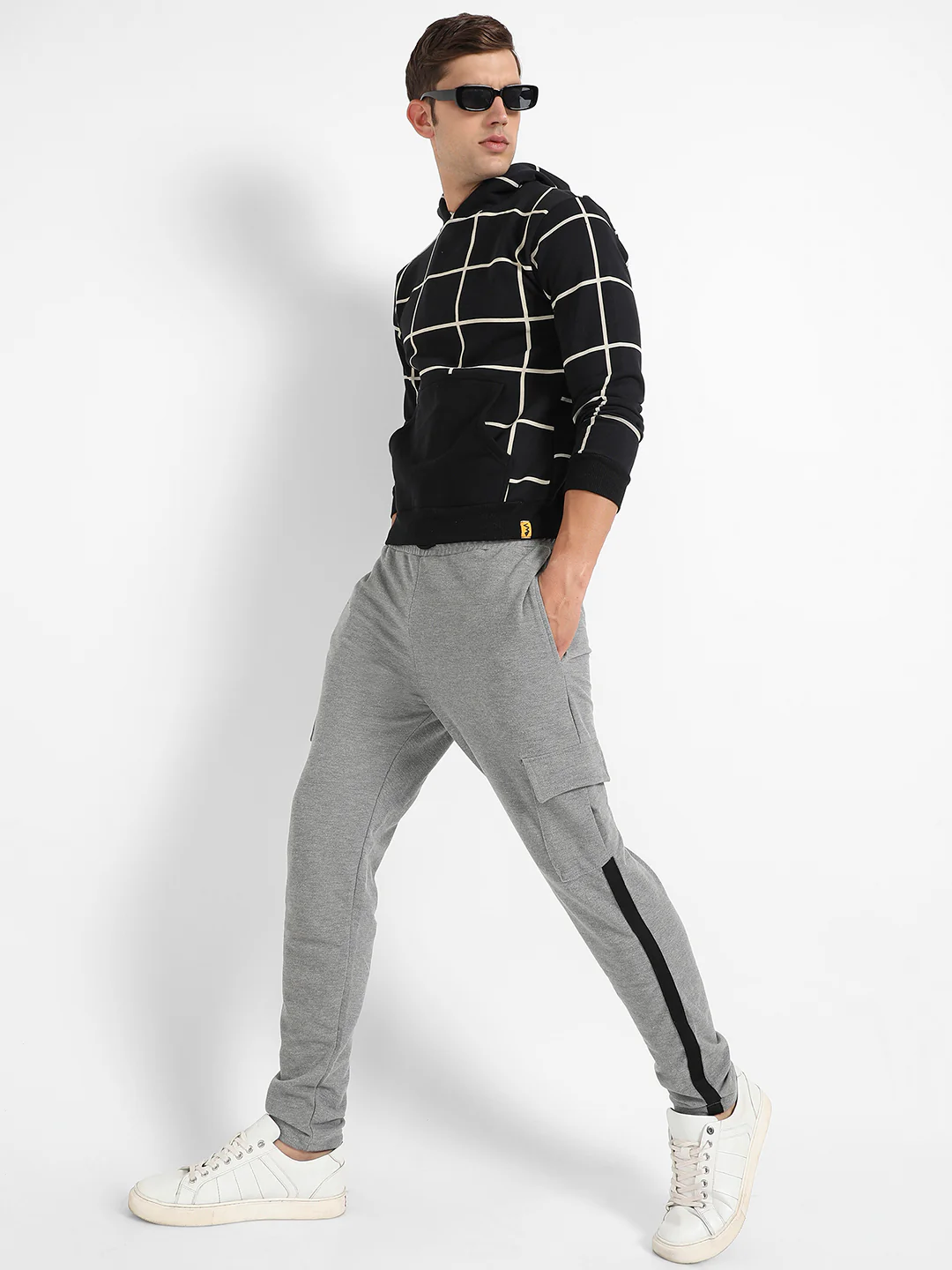 Graph Checks Hoodie With Insert Pocket - Image 6