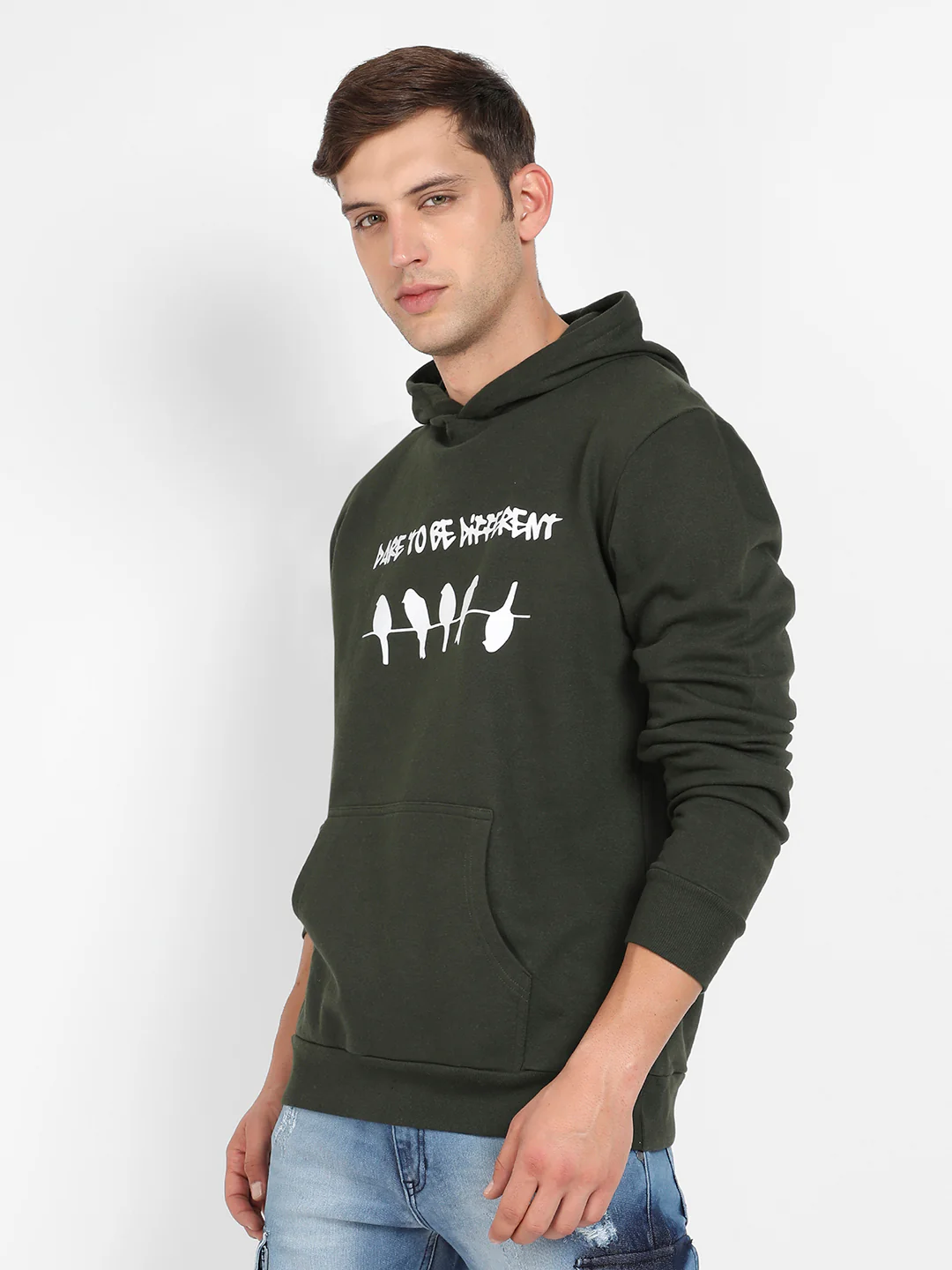 Dare To Be Different Hoodie With Kangaroo Pocket - Image 3