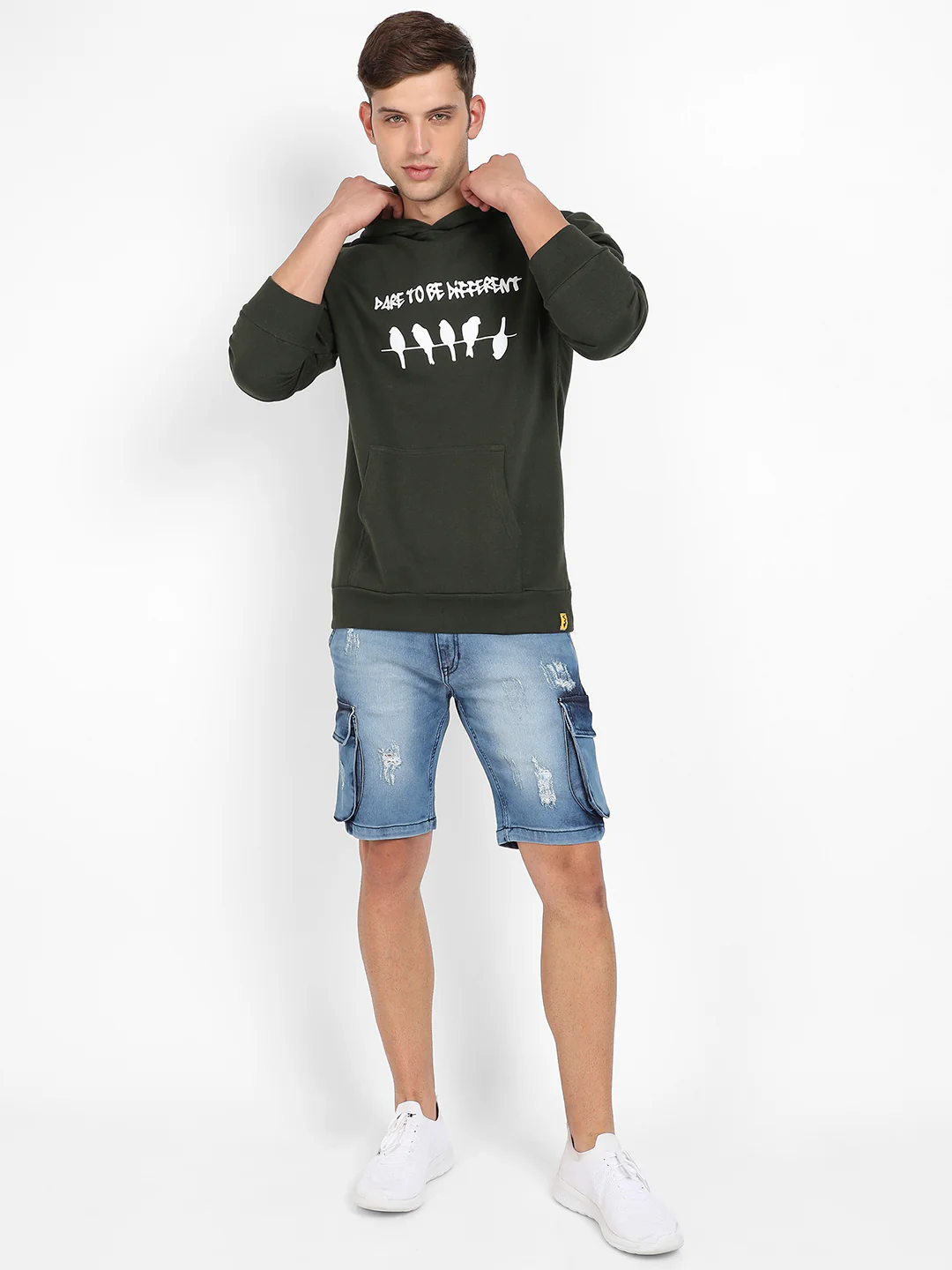 Dare To Be Different Hoodie With Kangaroo Pocket - Image 5