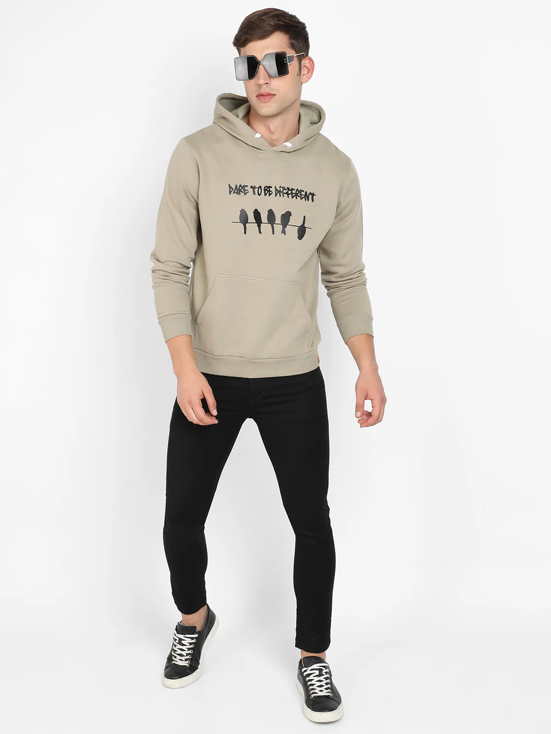 Dare To Be Different Hoodie With Kangaroo Pocket - Image 6