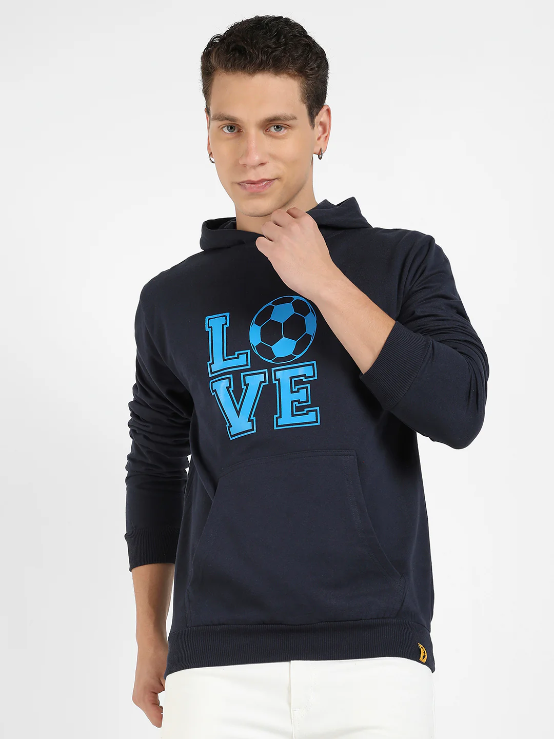 Love Football Hoodie With Kangaroo Pocket - Image 2