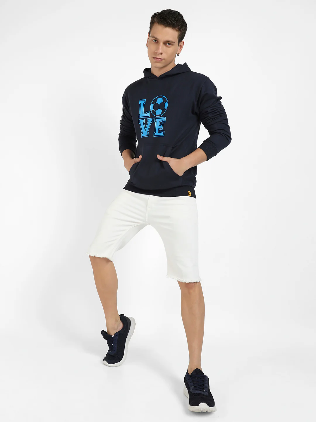 Love Football Hoodie With Kangaroo Pocket - Image 5