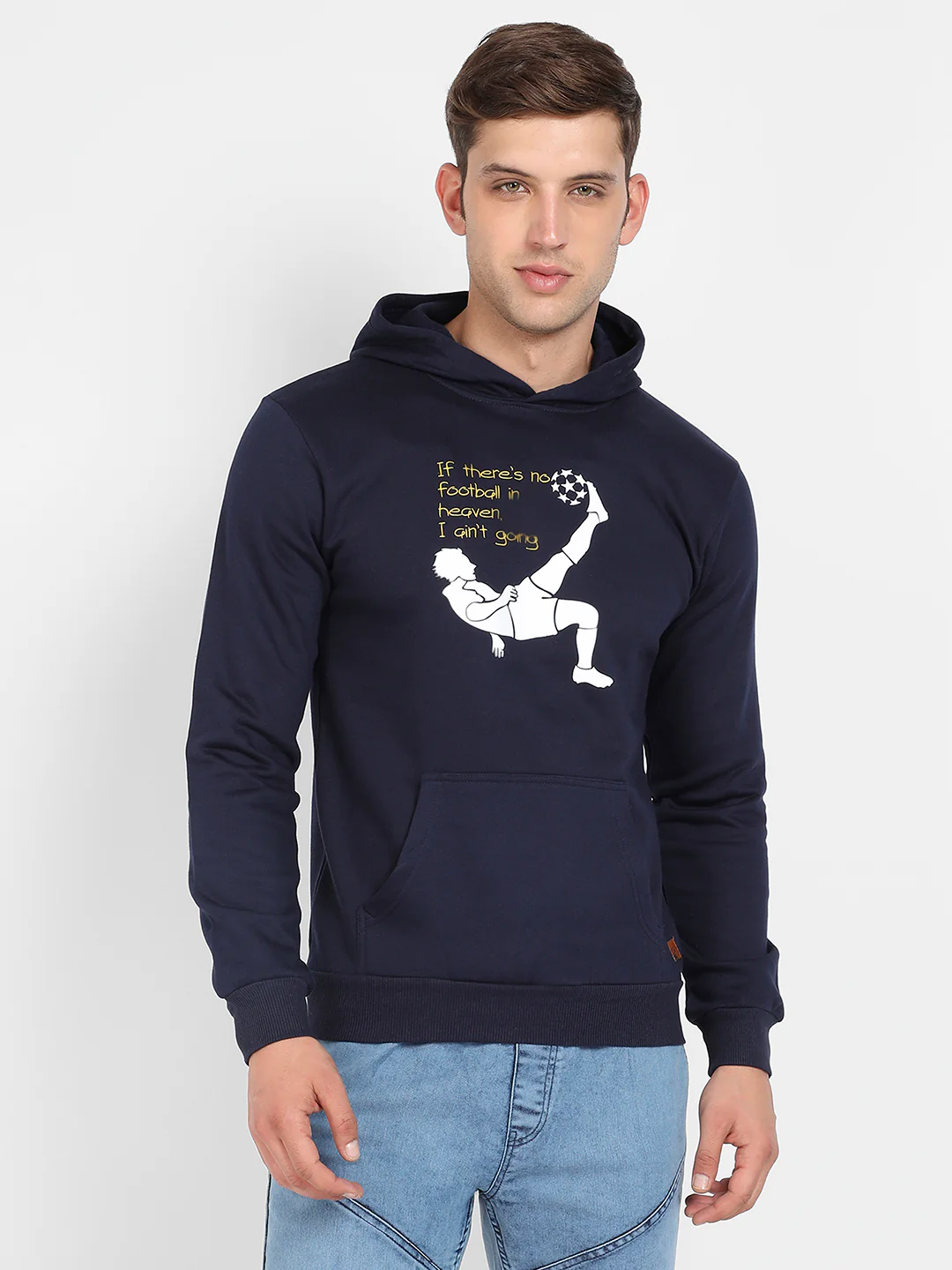 Football Hoodie With Kangaroo Pocket - Image 2