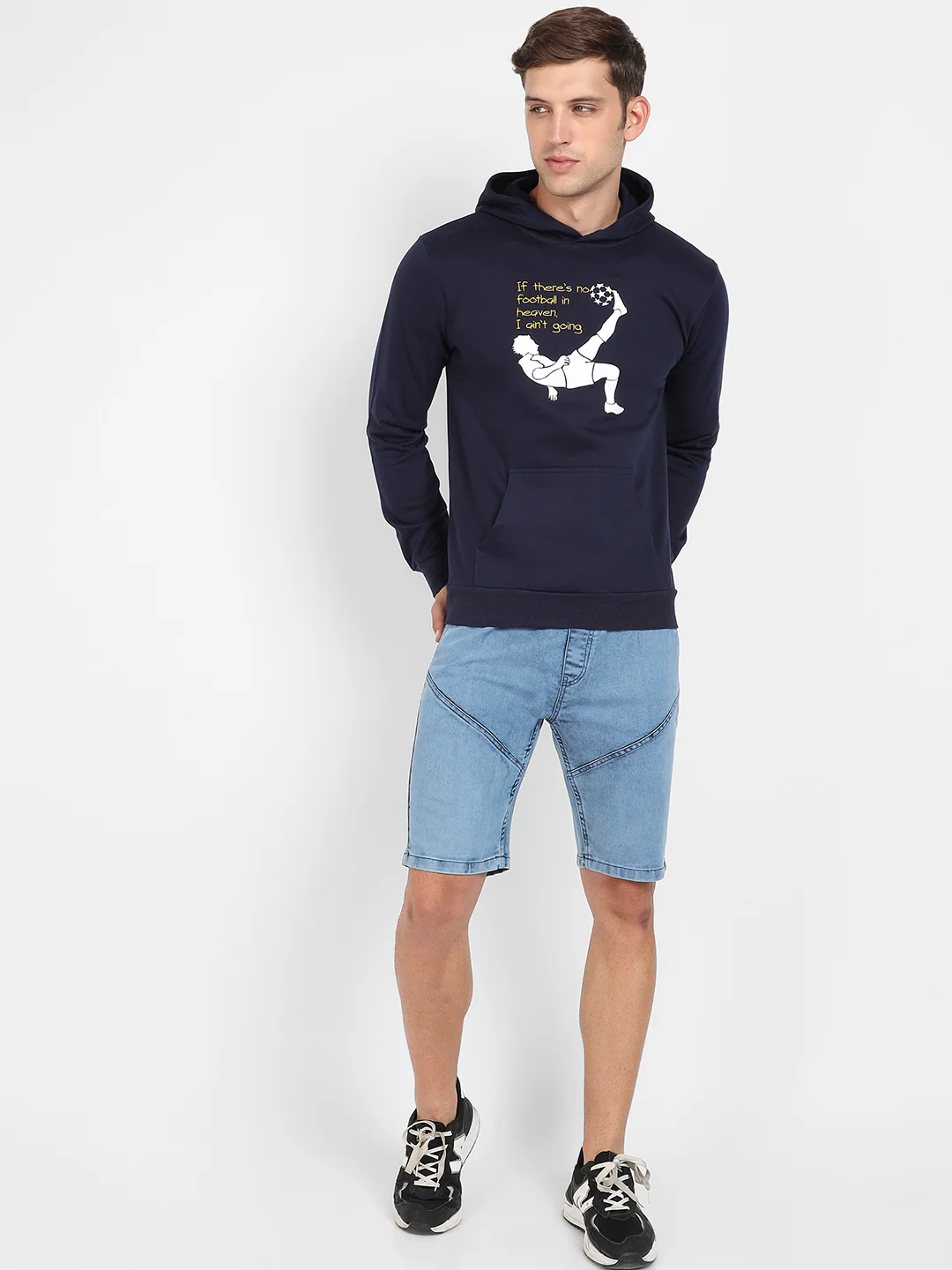 Football Hoodie With Kangaroo Pocket - Image 5