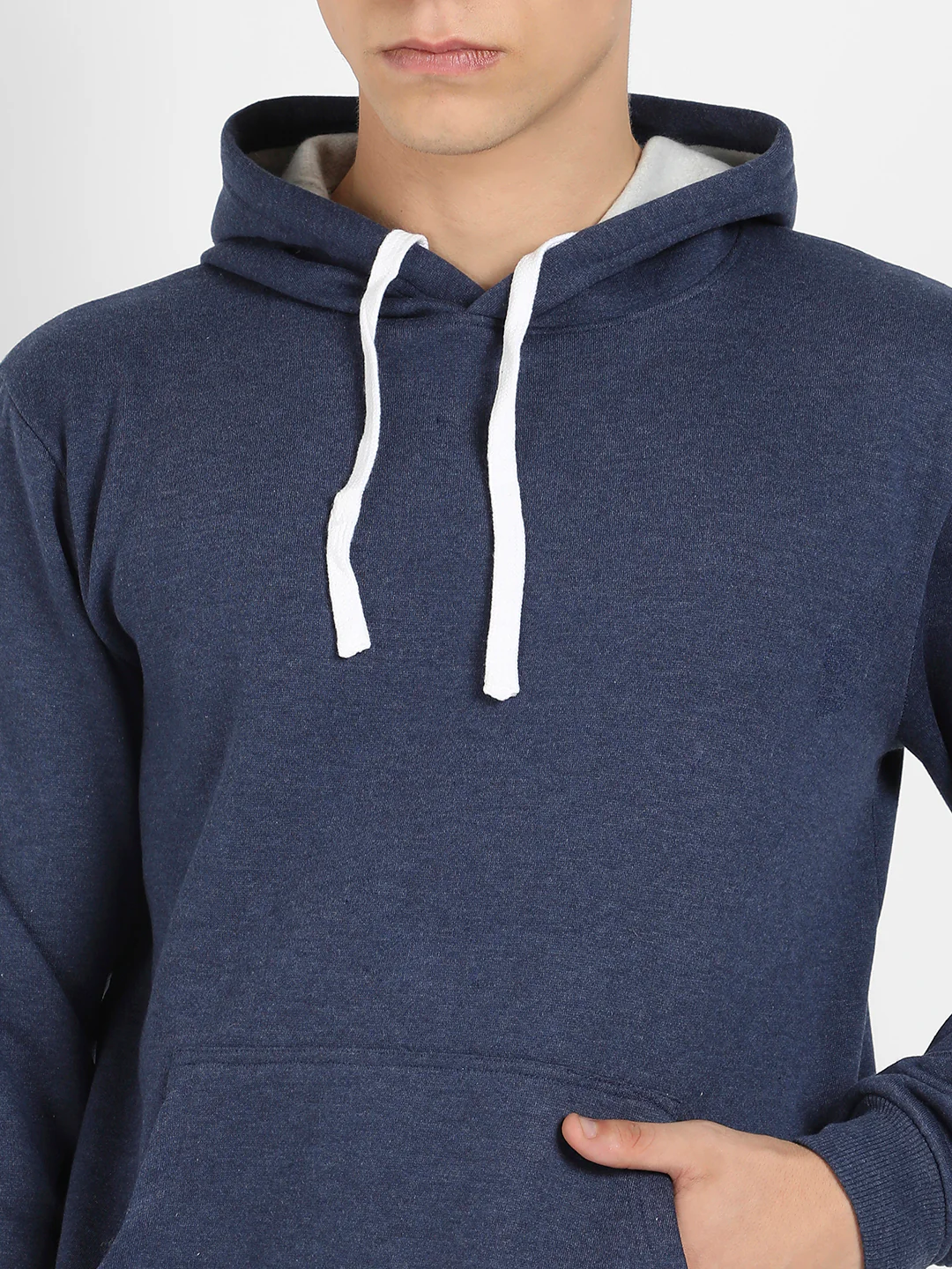 Pullover Hoodie With Contrast Drawstring - Image 7
