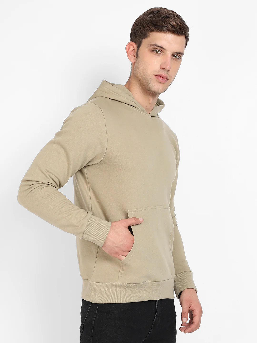 Pullover Hoodie With Contrast Drawstring - Image 3