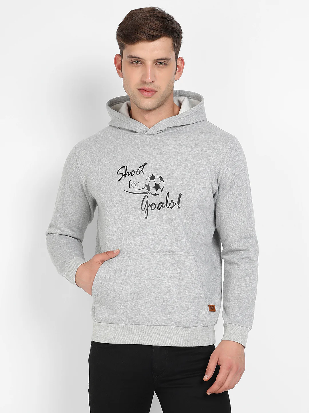 Shoot For Goals Hoodie With Kangaroo Pocket - Image 2
