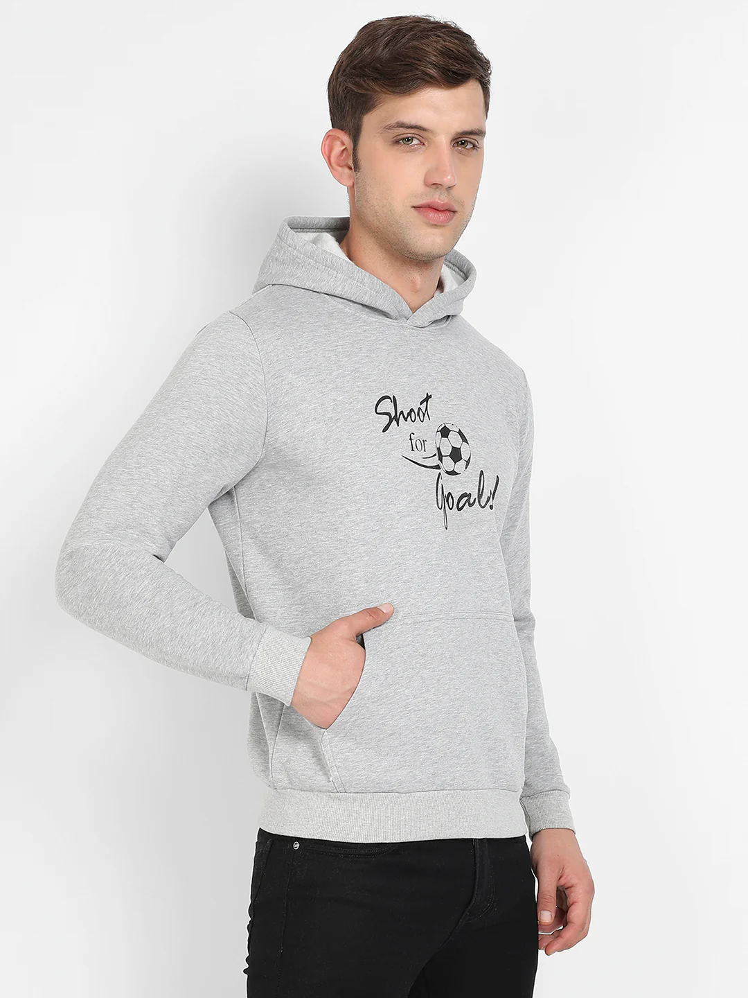 Shoot For Goals Hoodie With Kangaroo Pocket - Image 3