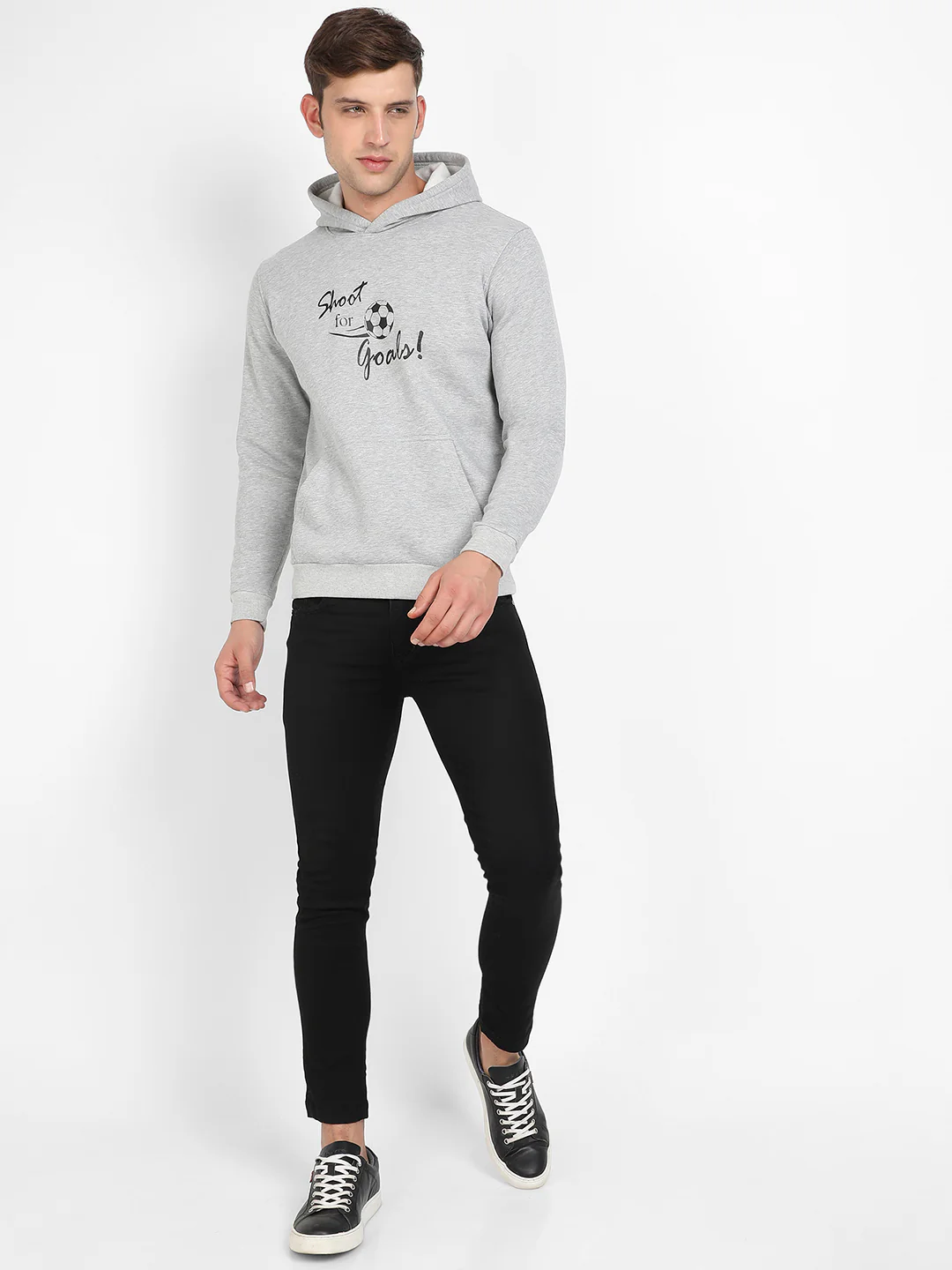 Shoot For Goals Hoodie With Kangaroo Pocket - Image 5