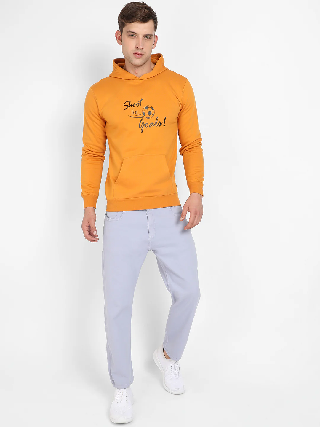 Shoot For Goals Hoodie With Kangaroo Pocket - Image 5