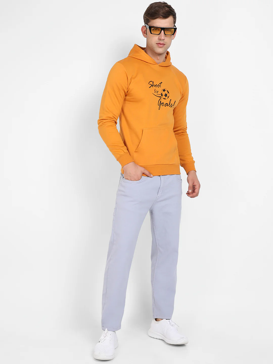 Shoot For Goals Hoodie With Kangaroo Pocket - Image 6