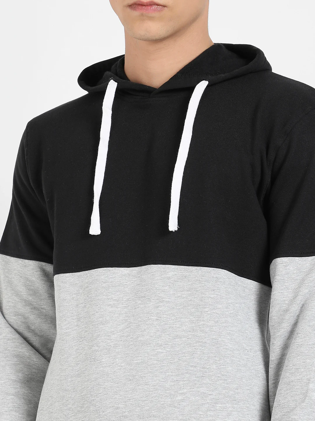 Colourblocked Hoodie With Kangaroo Pocket - Image 7