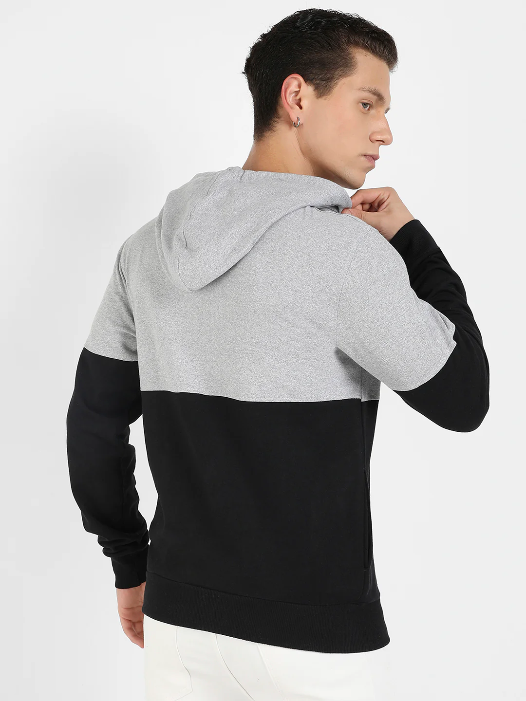 Pullover Hoodie With Patch Pocket - Image 4