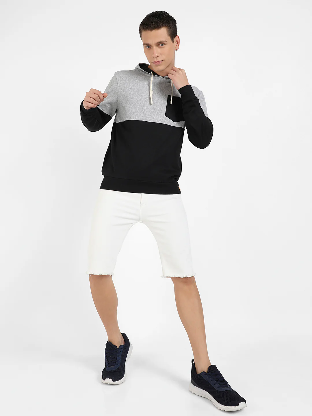 Pullover Hoodie With Patch Pocket - Image 5